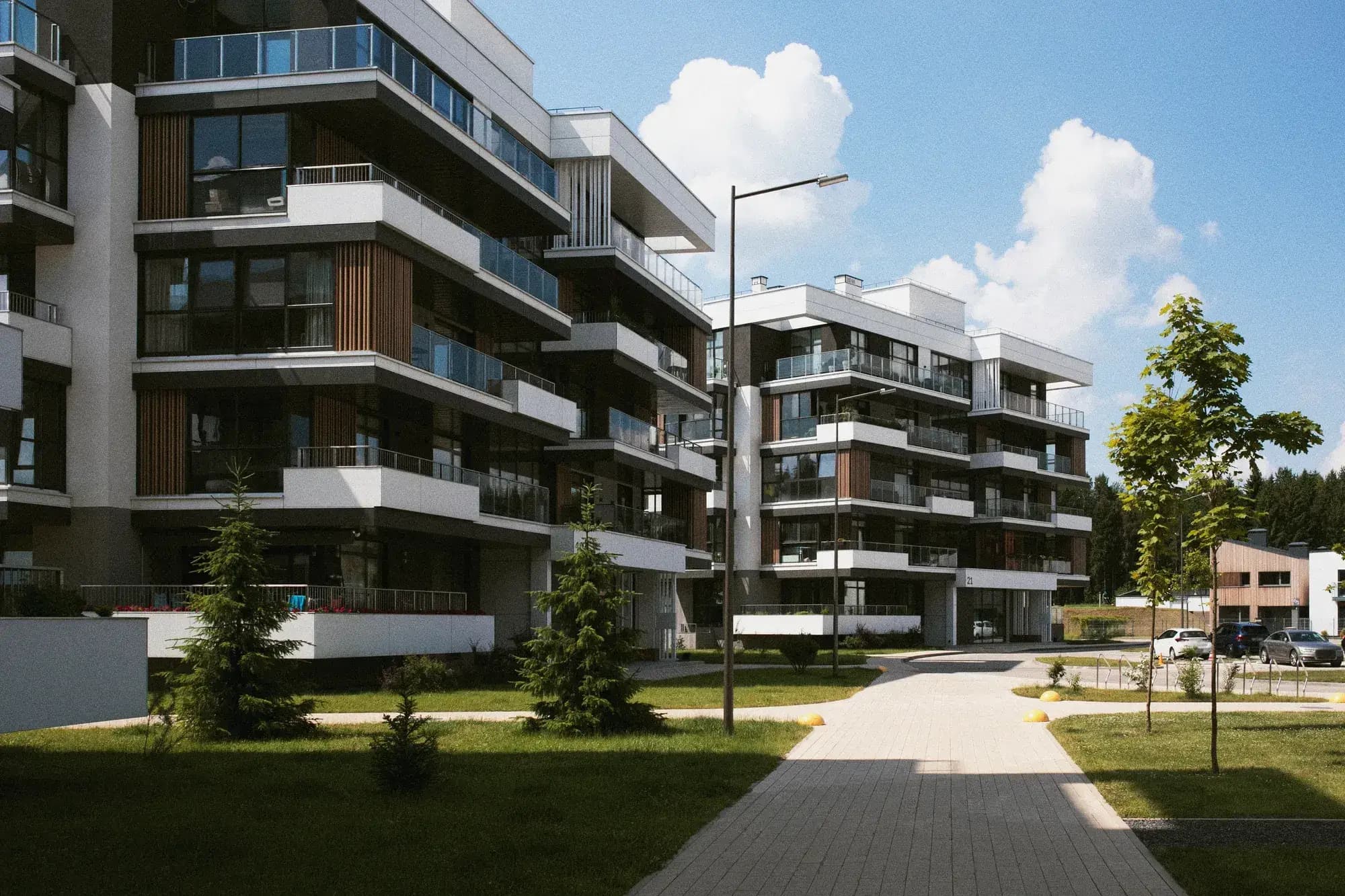 Boligblokker i et borettslag