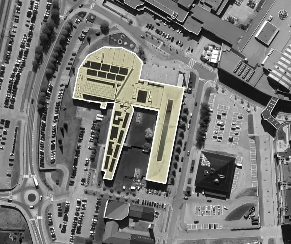 Foto fra referanseprosjektet Solcelleanlegg 350 kWp – Ullensaker kommune (2024)